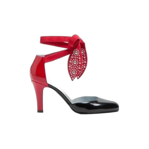 Foliefoliage Pumps In Abrasive Calfskin 85Mm