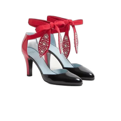 Foliefoliage Pumps In Abrasive Calfskin 85Mm