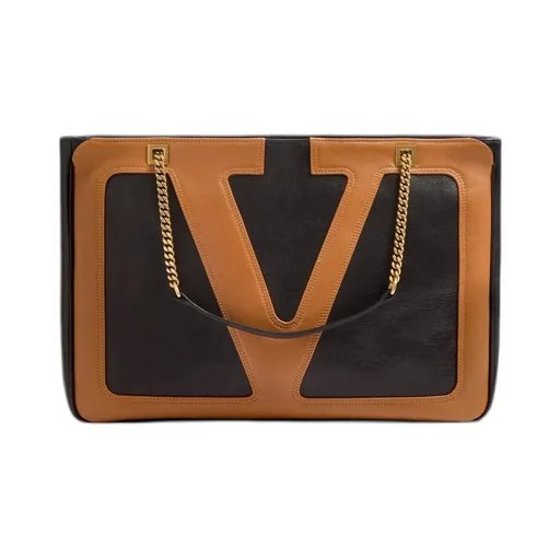 Valentino Viva Superstar Chain-Link Medium Tote Bag