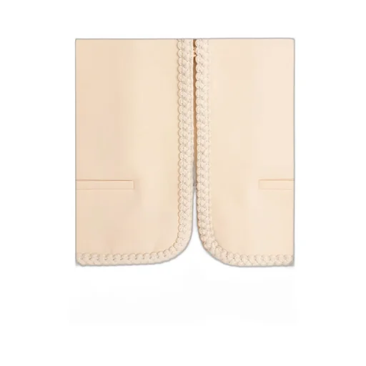 Valentino Braid Detailed Crewneck Jacket