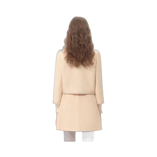 Valentino Braid Detailed Crewneck Jacket
