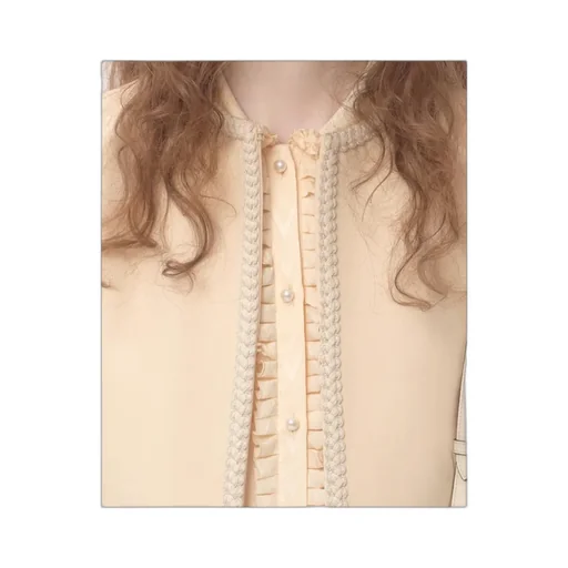Valentino Braid Detailed Crewneck Jacket