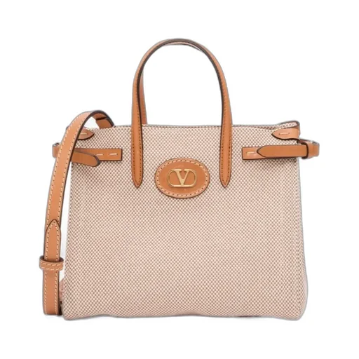 Valentino Garavani Antibes Vlogo Plaque Medium Tote Bag