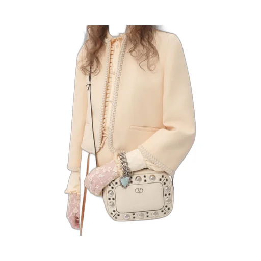 Valentino Braid Detailed Crewneck Jacket