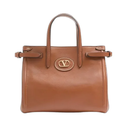 Valentino Antibes Vlogo Plaque Small Top Handle Bag