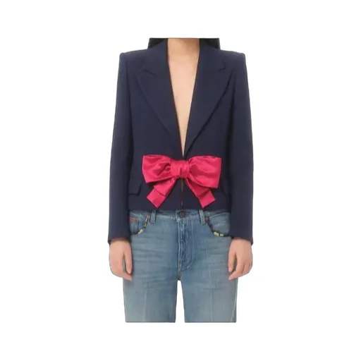Valentino Single-Breasted Bow Detailed Jacket