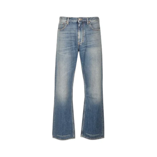 Valentino Logo Patch Straight Leg Jeans