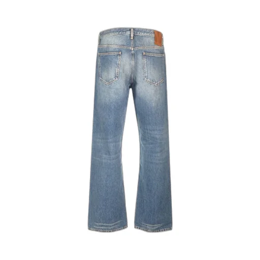 Valentino Logo Patch Straight Leg Jeans