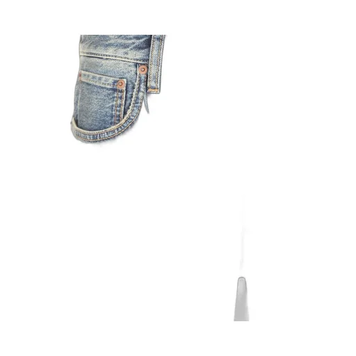 Valentino Logo Patch Straight Leg Jeans