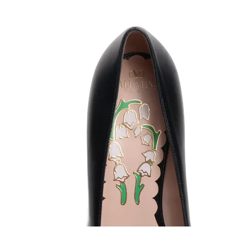 Valentino Bowow Logo Plaque Pumps