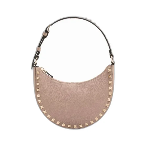 Valentino Garavani Rockstud Zip-Up Mini Hobo Bag