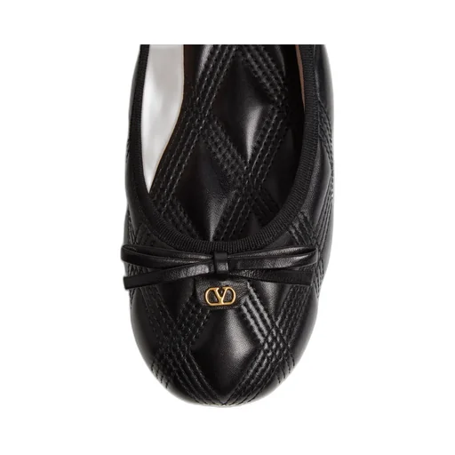 Valentino Bow Detailed Slip-On Ballerina Shoes