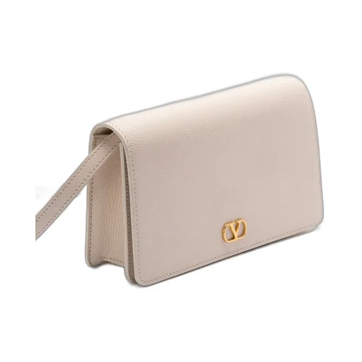 Valentino Vlogo Plaque Foldover Top Mini Shoulder Bag
