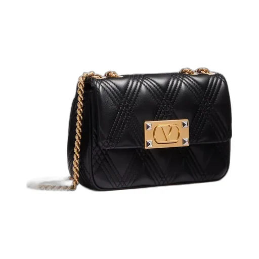 Valentino Garavani Rockstud Foldover Top Shoulder Bag