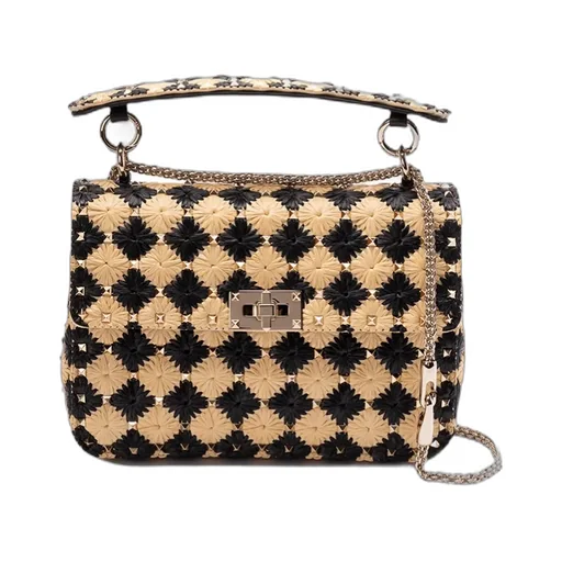 Valentino Garavani Rockstud Foldover Top Shoulder Bag
