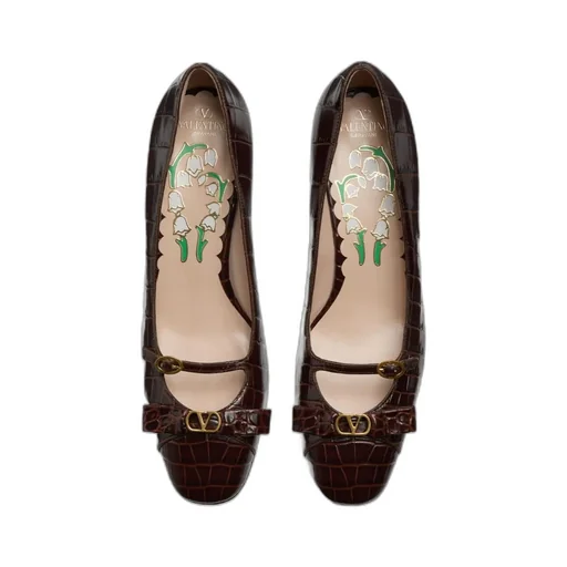 Valentino Bowow DÉColleté Square Toe Pumps