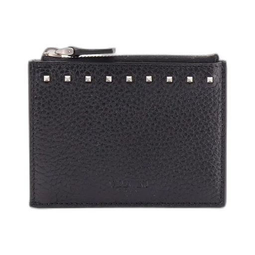 Valentino Garavani Rockstud Zip-Up Card Holder