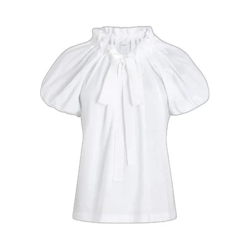 Patou Ruffled Tie-Neck Blouse