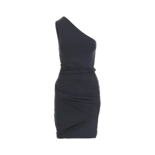 Patou Asymmetric Shoulder Dress