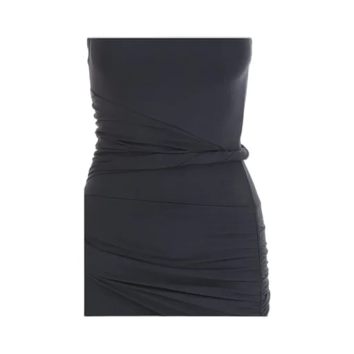 Patou Asymmetric Shoulder Dress