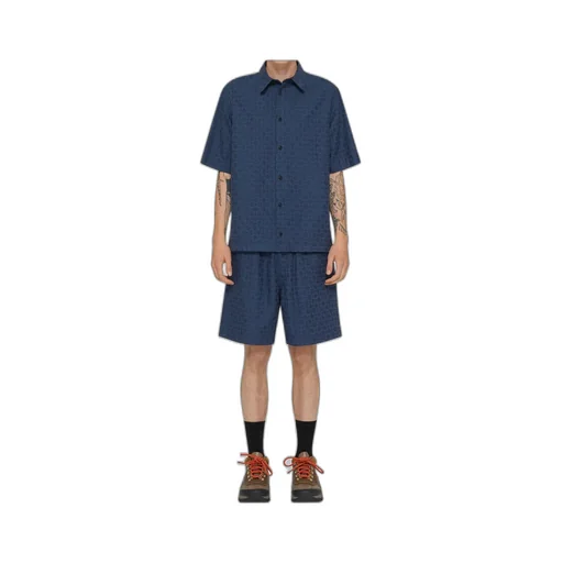 Givenchy Monogram Jacquard Short-Sleeved Shirt