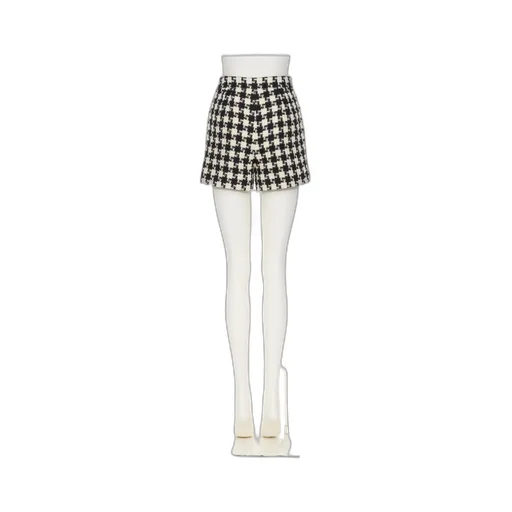Valentino Damier Light High Waist Shorts