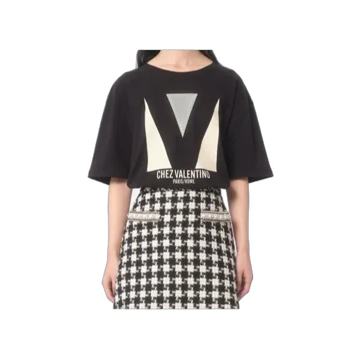 Valentino Chez Valentino-Printed Crewneck T-Shirt