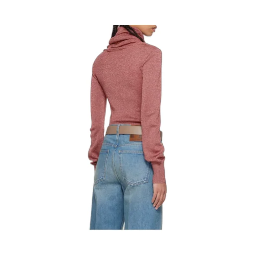 Valentino Logo Plaque Turtleneck Jumper