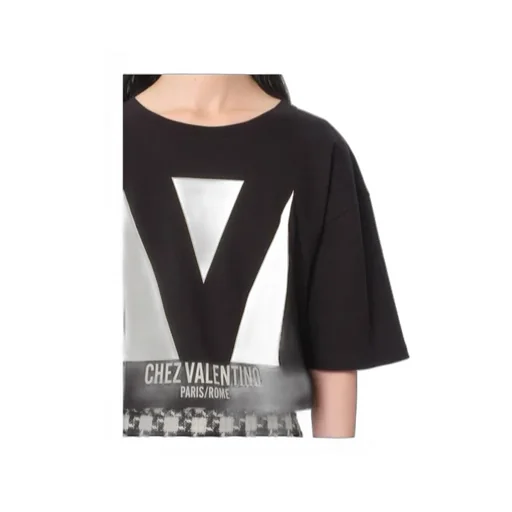 Valentino Chez Valentino-Printed Crewneck T-Shirt