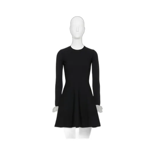 Valentino Garavani Long Sleeved Knitted Mini Dress