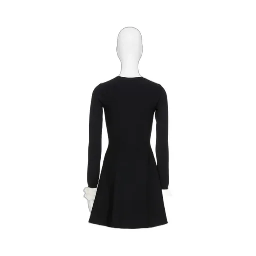 Valentino Garavani Long Sleeved Knitted Mini Dress