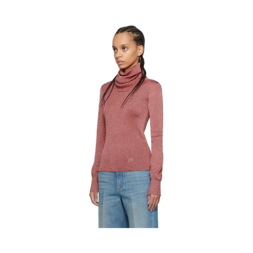 Valentino Logo Plaque Turtleneck Jumper
