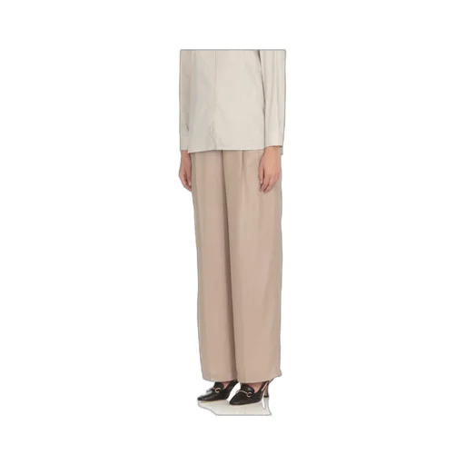 Pleat-Detailing Palazzo Trousers