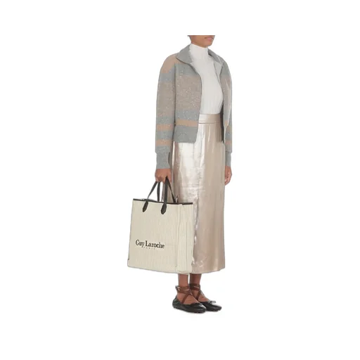 Peserico Laminated Twill Midi Skirt