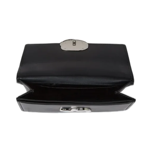 Karl Ikonik Leather Shoulder Bag