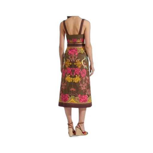 La Doublej Baia Floral Printed Cropped Top
