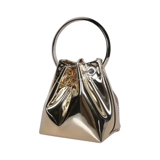 Bon Bon Metallic Mini Bucket Bag