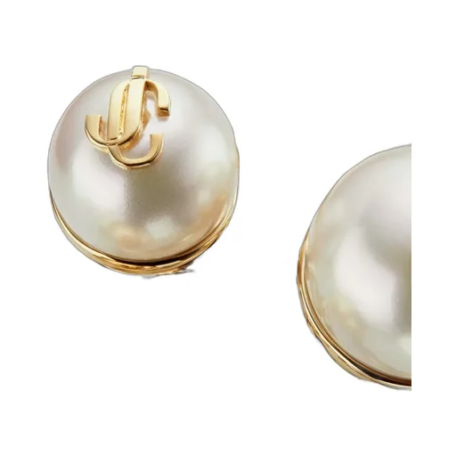 Jimmy Choo Logo Pearl Detailed Ring