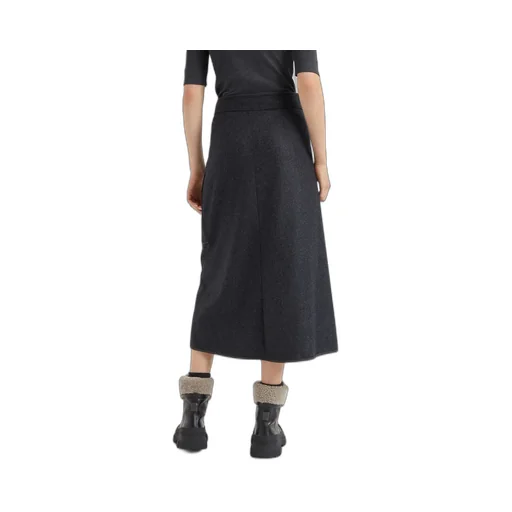 Brunello Cucinelli Wrap Midi Skirt