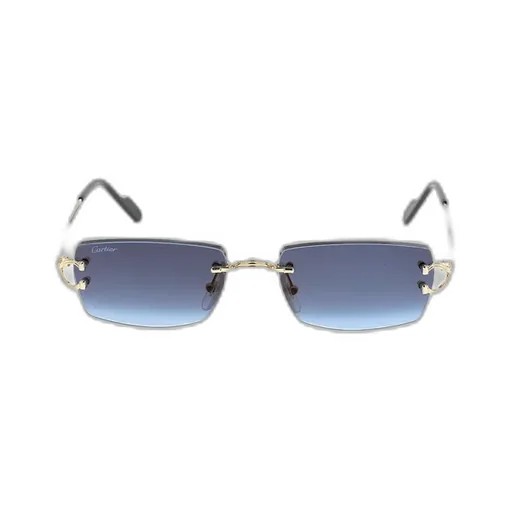 Cartier Rectangle-Rimless Sunglasses