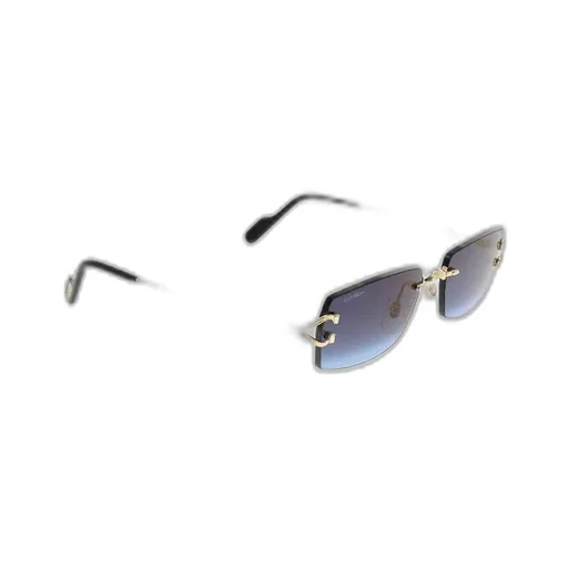 Cartier Rectangle-Rimless Sunglasses