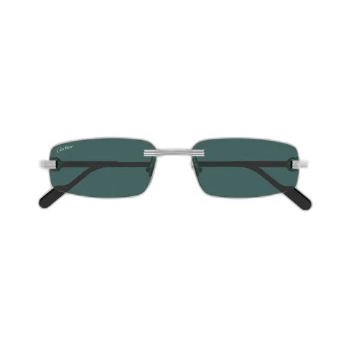 Cartier Rectangular Rimless Sunglasses