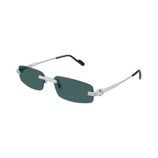 Cartier Rectangular Rimless Sunglasses