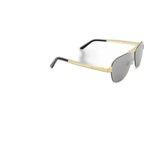 Cartier Santos Brushed Pilot Frame Sunglasses