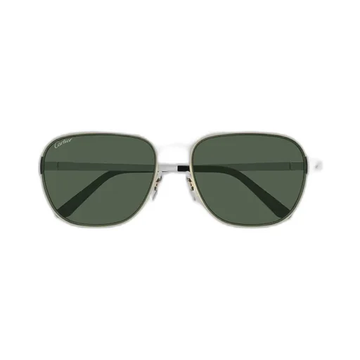 Cartier Santos Brushed Pilot Frame Sunglasses