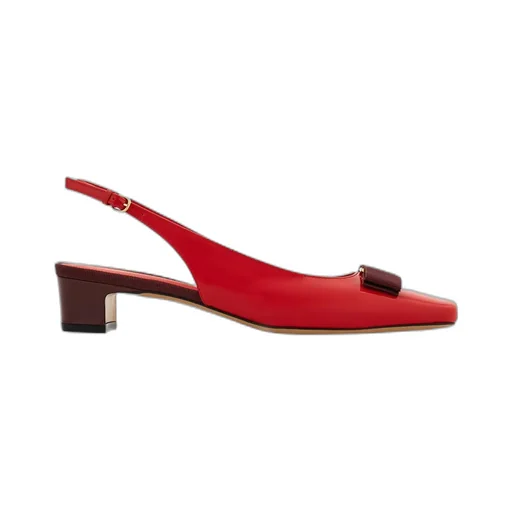 Ferragamo Bow Vara Slingback Pumps