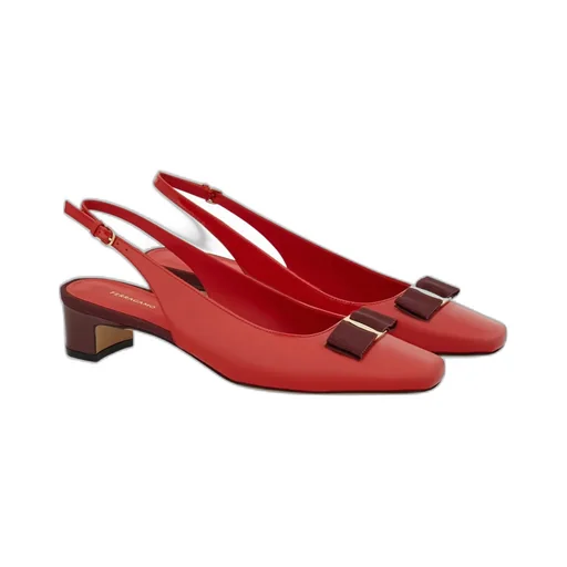 Ferragamo Bow Vara Slingback Pumps