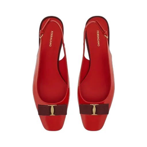 Ferragamo Bow Vara Slingback Pumps