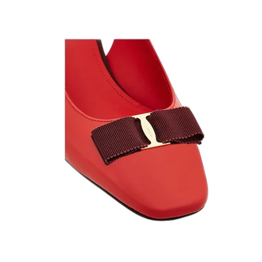 Ferragamo Bow Vara Slingback Pumps