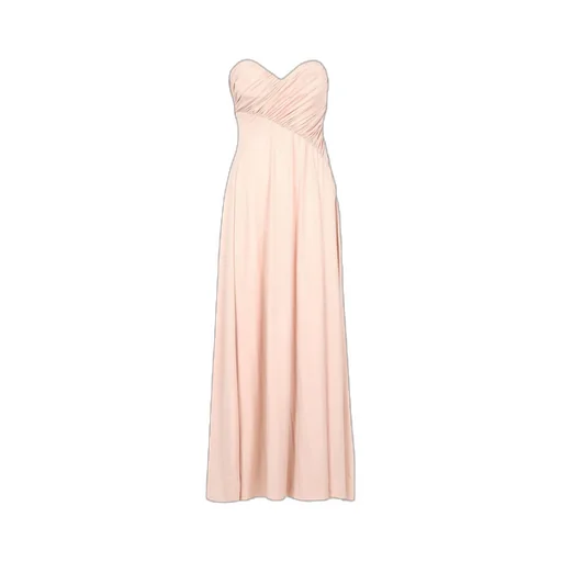 Ruffled Strapless Gown
